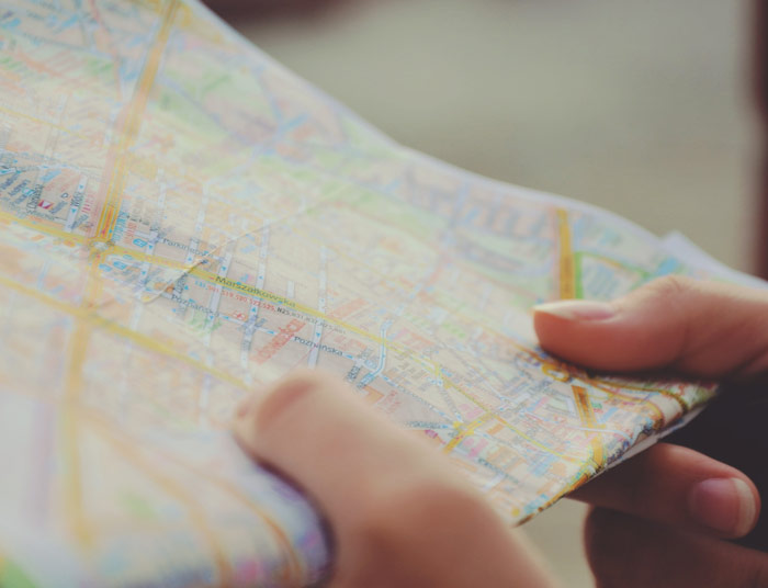 Carte sur papier